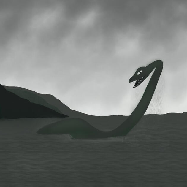 lochness monster illustration